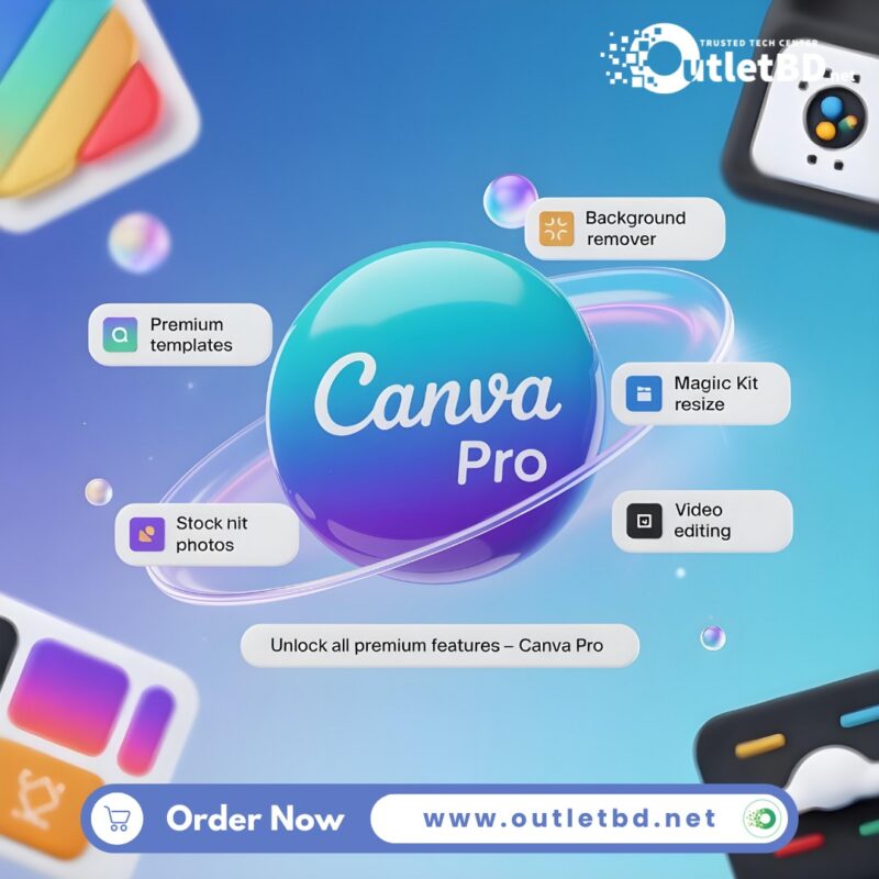 Canva Pro with AI Premium Subscription on Personal Email