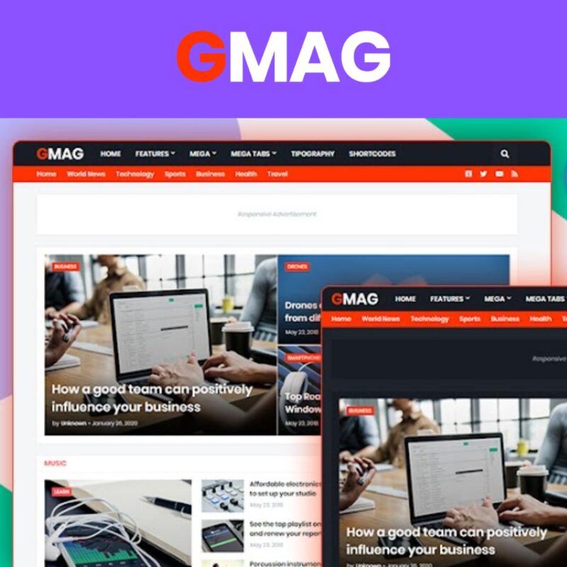 GMag - Premium Blogger Template for Magazine & Blog Sites