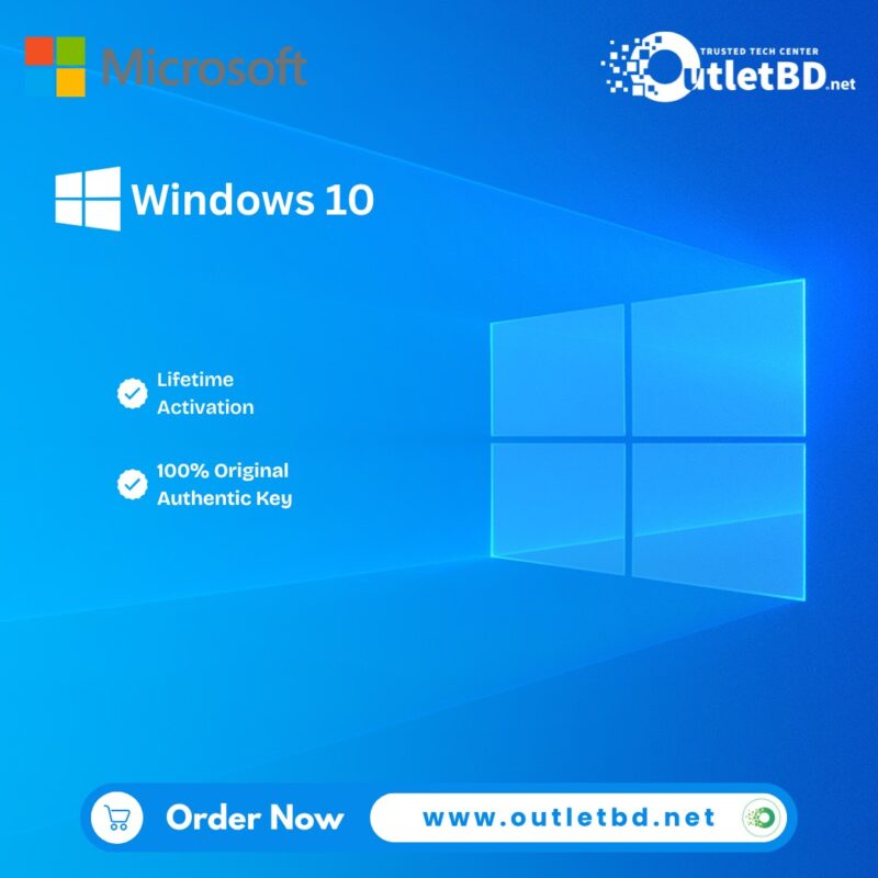 Microsoft Windows 10 Pro Official Genuine License Activation Key
