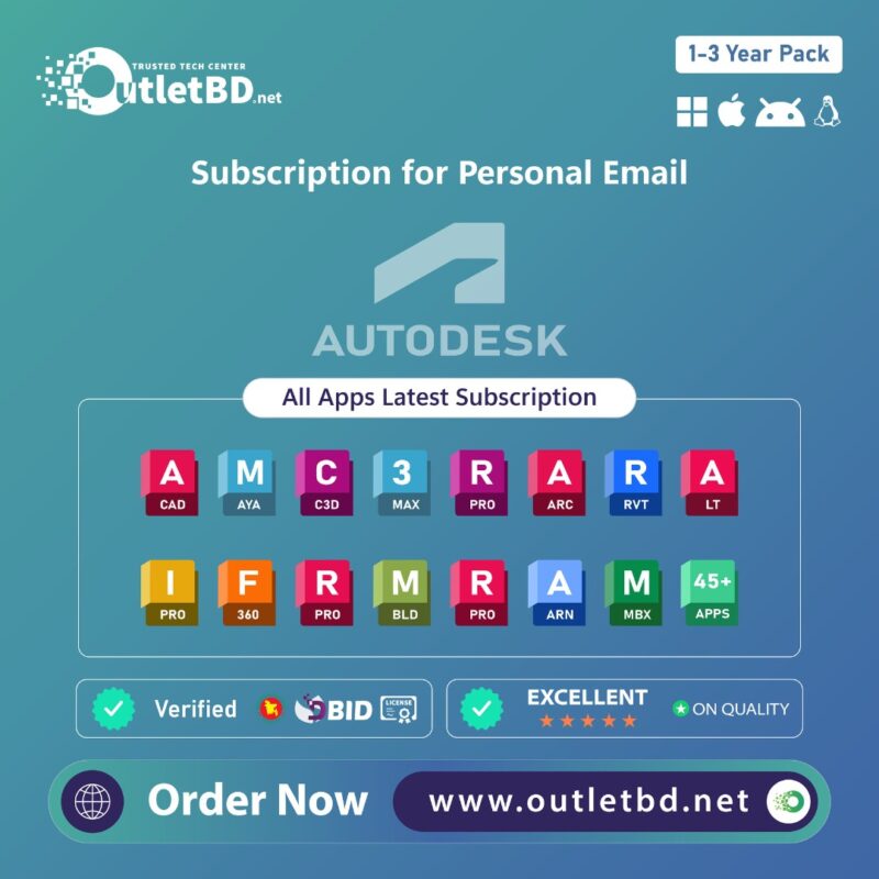 Autodesk All Apps Subscription for Personal Email