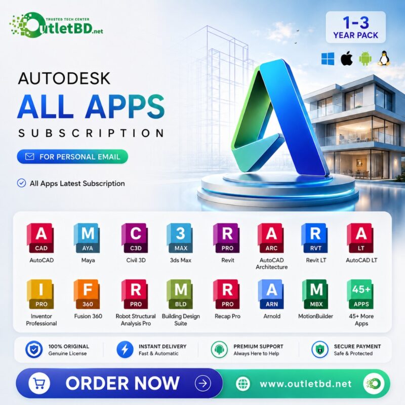 Autodesk All Apps Subscription for Personal Email