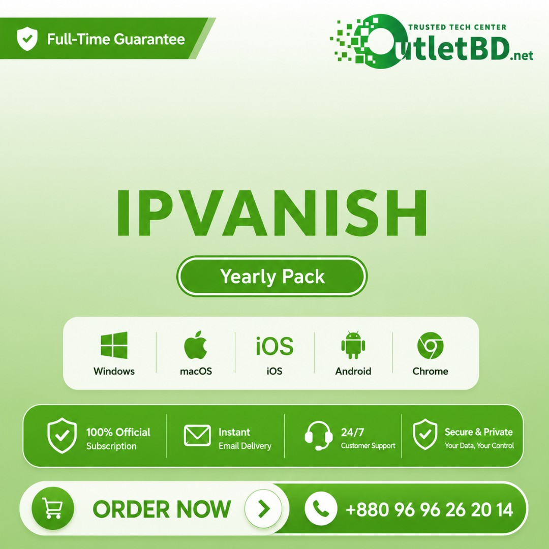 IpVanish VPN - Official Account with Premium Subscription