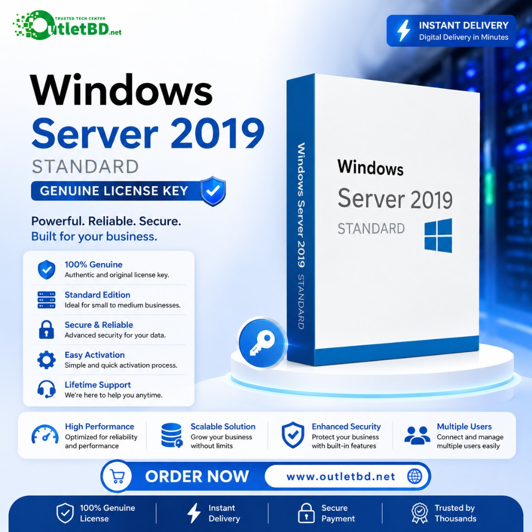 Windows Server 2019 Standard - Genuine License Key