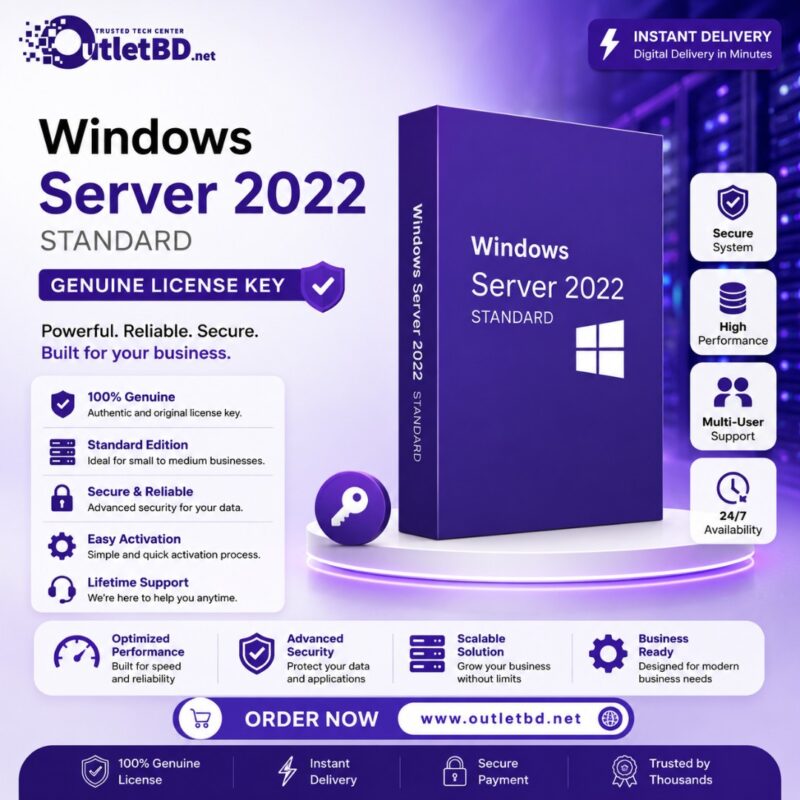 Windows Server 2022 Standard - Genuine License Key