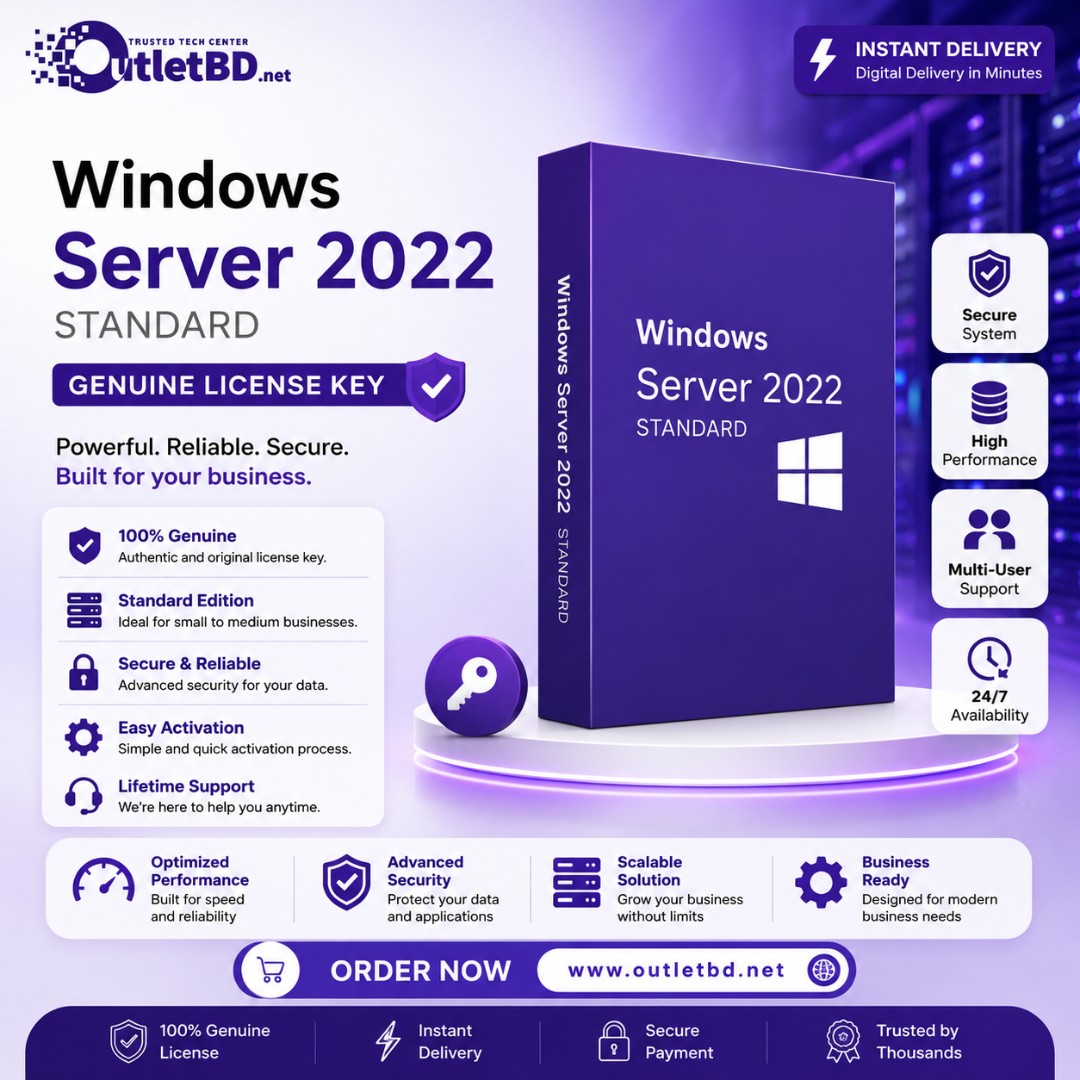 Windows Server 2022 Standard - Genuine License Key