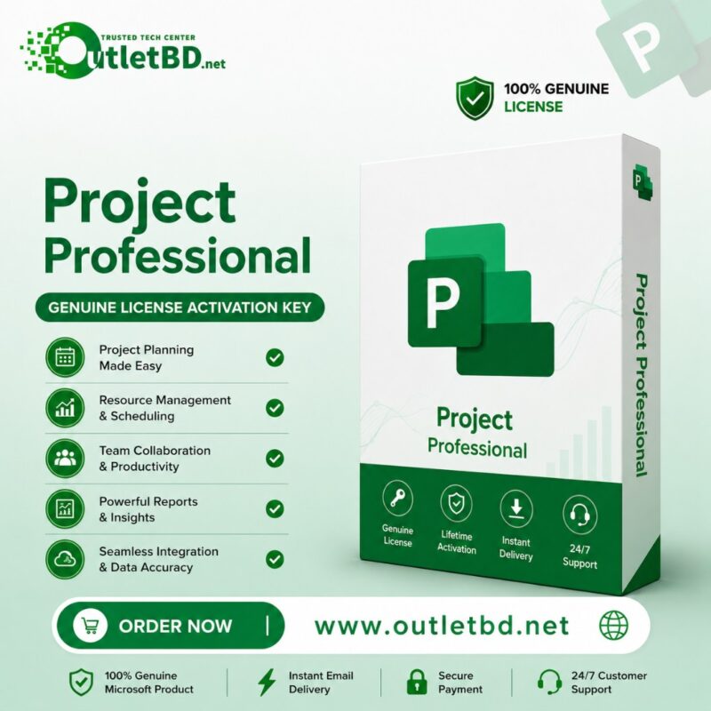 Microsoft Project Professional Genuine License Activation Key