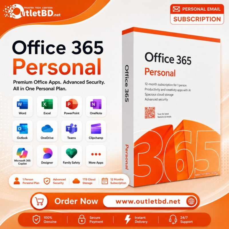 Microsoft Office 365 Personal - Genuine License Subscription