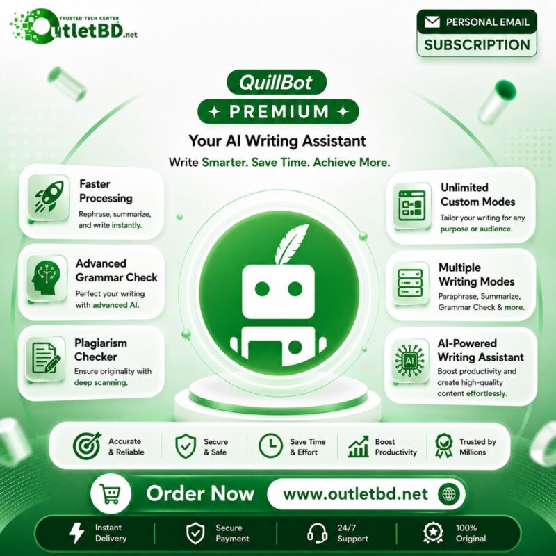 QuillBot Premium - Official Account with Premium Subscription