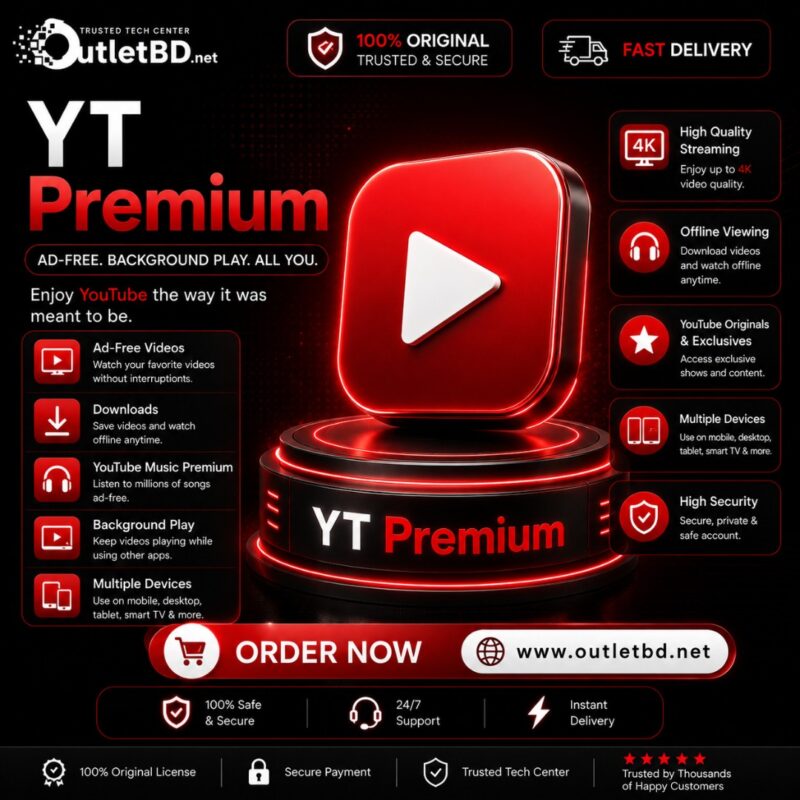 YouTube Premium Subscription for Personal Email