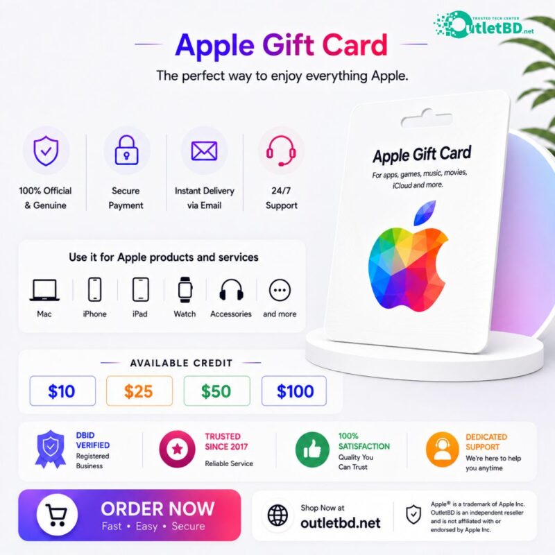 Apple Gift Card - Digital Redeem Code